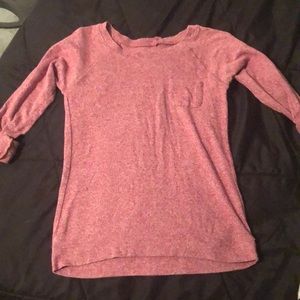 Mauve roll up sleeve tee